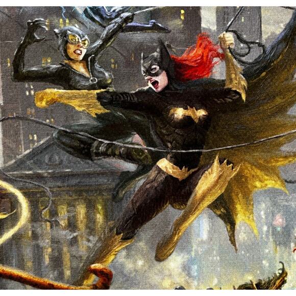 Battle Royale Women of DC Comics 10"x8" Certified Kincaid Canvas painting - Picture 7 of 11